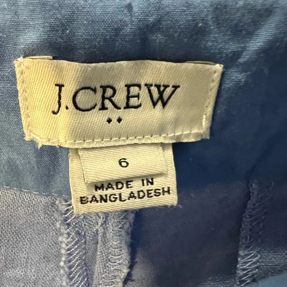 J Crew size 6 Scalloped light blue‎ shorts - Picture 5 of 6